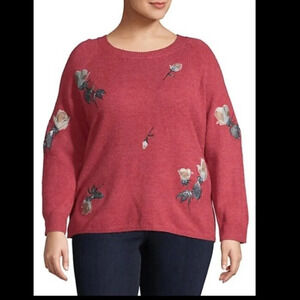 Gabrielle Molly Bracken Floral  Ribbed Sweater